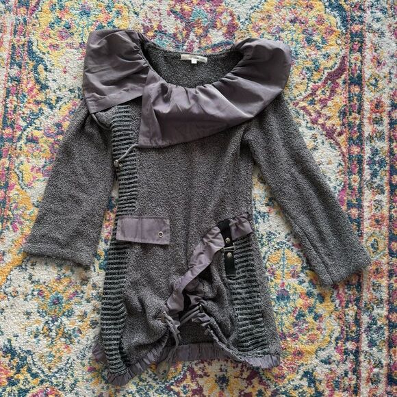 Vintage granny knit Fairycore long sweater - Picture 3 of 6